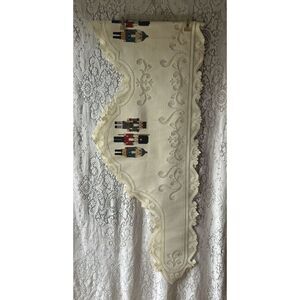 Cream Nutcracker Table Runner‎ Holiday Christmas 45"x18"